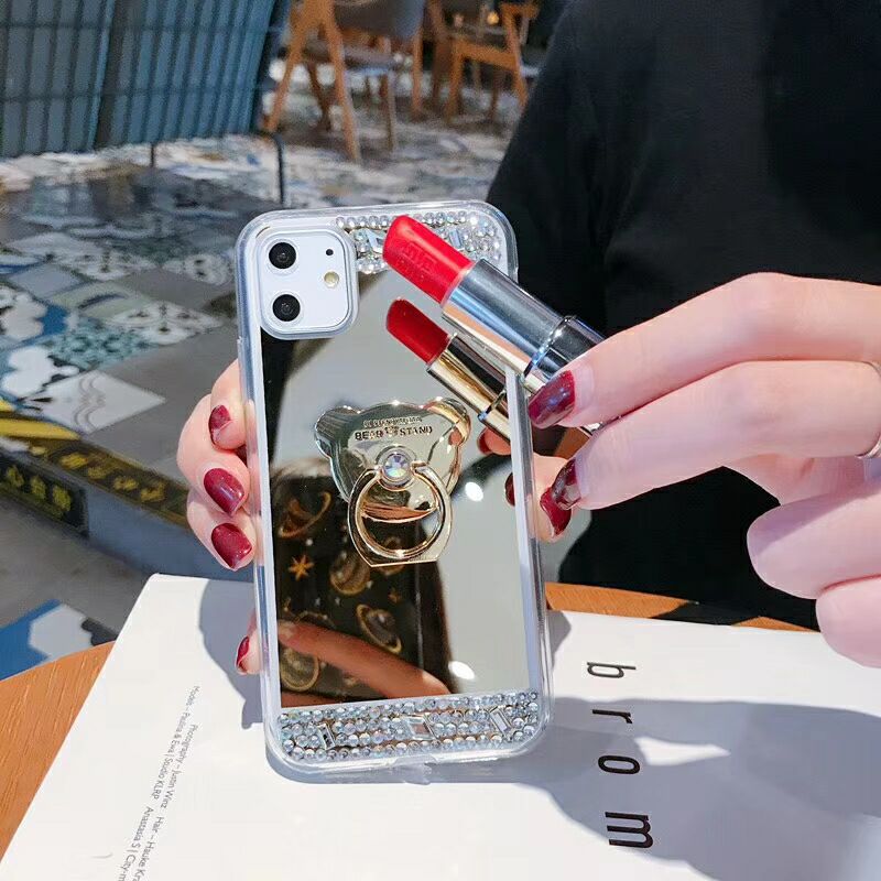 Samsung Note20Phone case A13Protective Sleeve S23Mirror Surface Diamond-Encrusted Shockproof S22Suitable for Foreign Orders s21Female A32