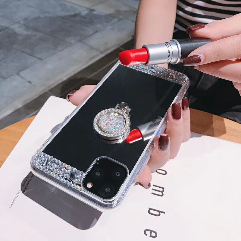 Samsung Note20Phone case A13Protective Sleeve S23Mirror Surface Diamond-Encrusted Shockproof S22Suitable for Foreign Orders s21Female A32