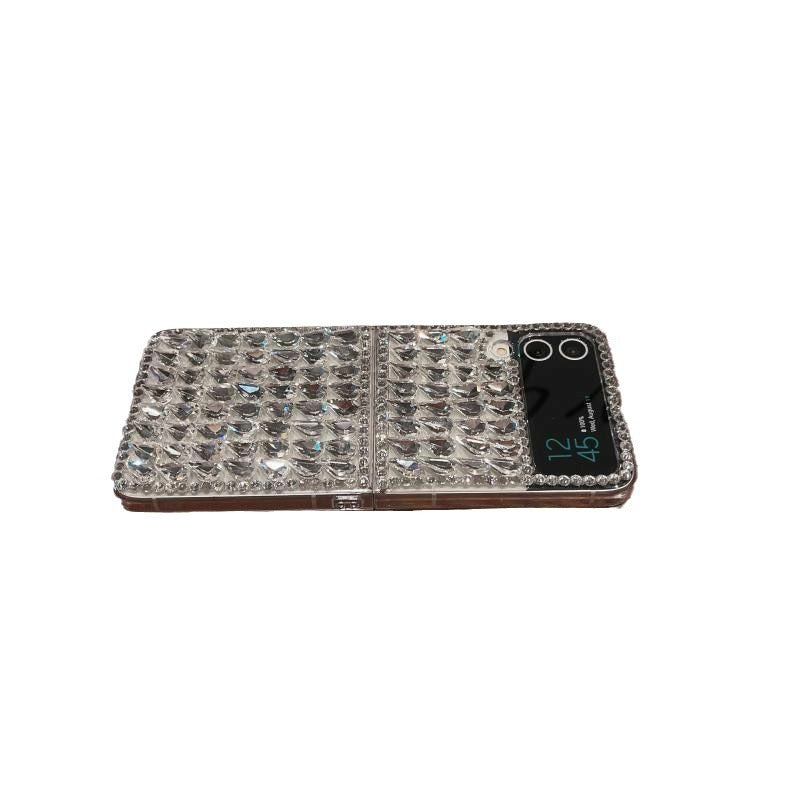 Applicable to Samsung ZFlip5Phone Case Foldable Screen Galaxy Z Flip4Luxury Rhinestone Zflip6Shell