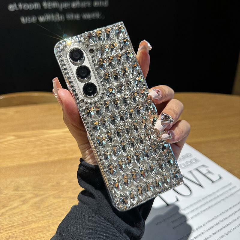 Applicable to Samsung zfold5Phone Case Diamond ZFold6Luxury Galaxy Z Fold4Foldable Screen Protective Sleeve