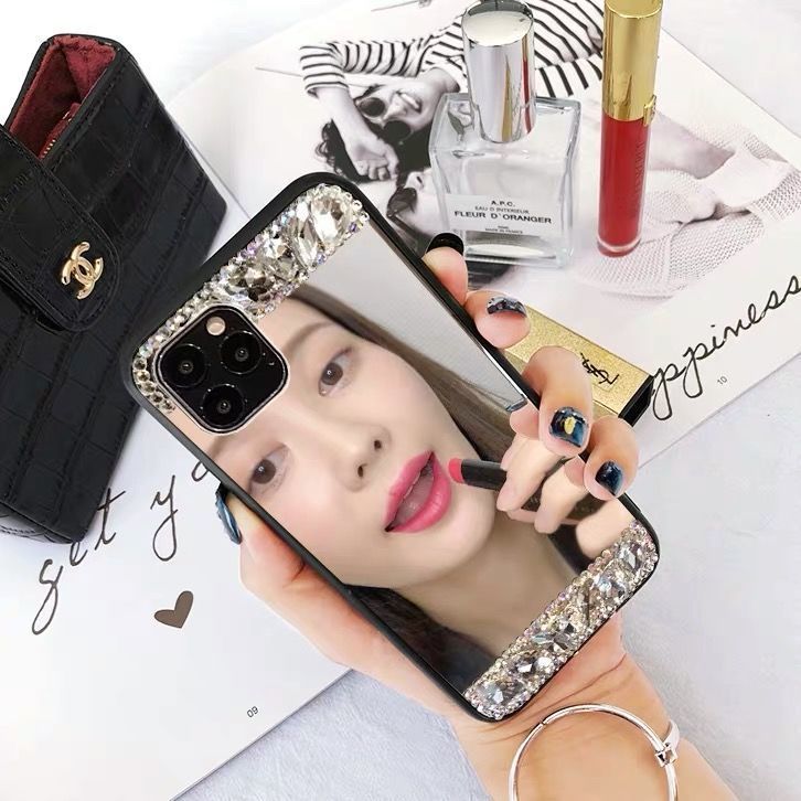 Samsung S22Uitra Phone case s20fe Mirror protective cover s21Creative Rhinestones s22plus Suitable for Foreign Orders
