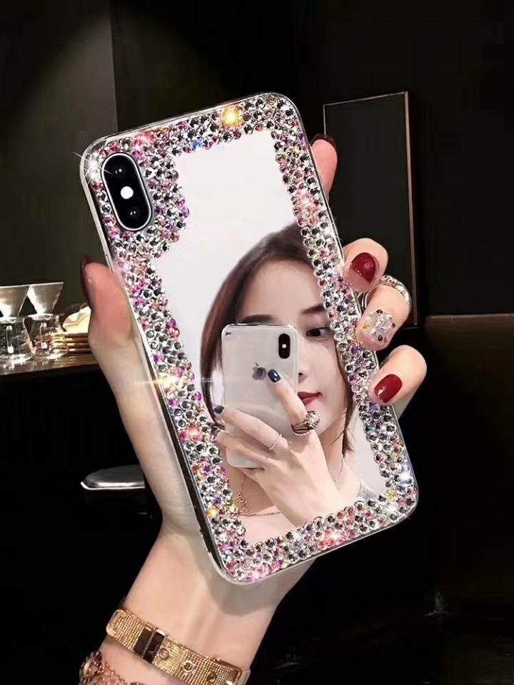 Samsung S22UITRA Phone case s21fe Mirror protective cover s21Creative Rhinestones s20plus Suitable for Foreign Orders