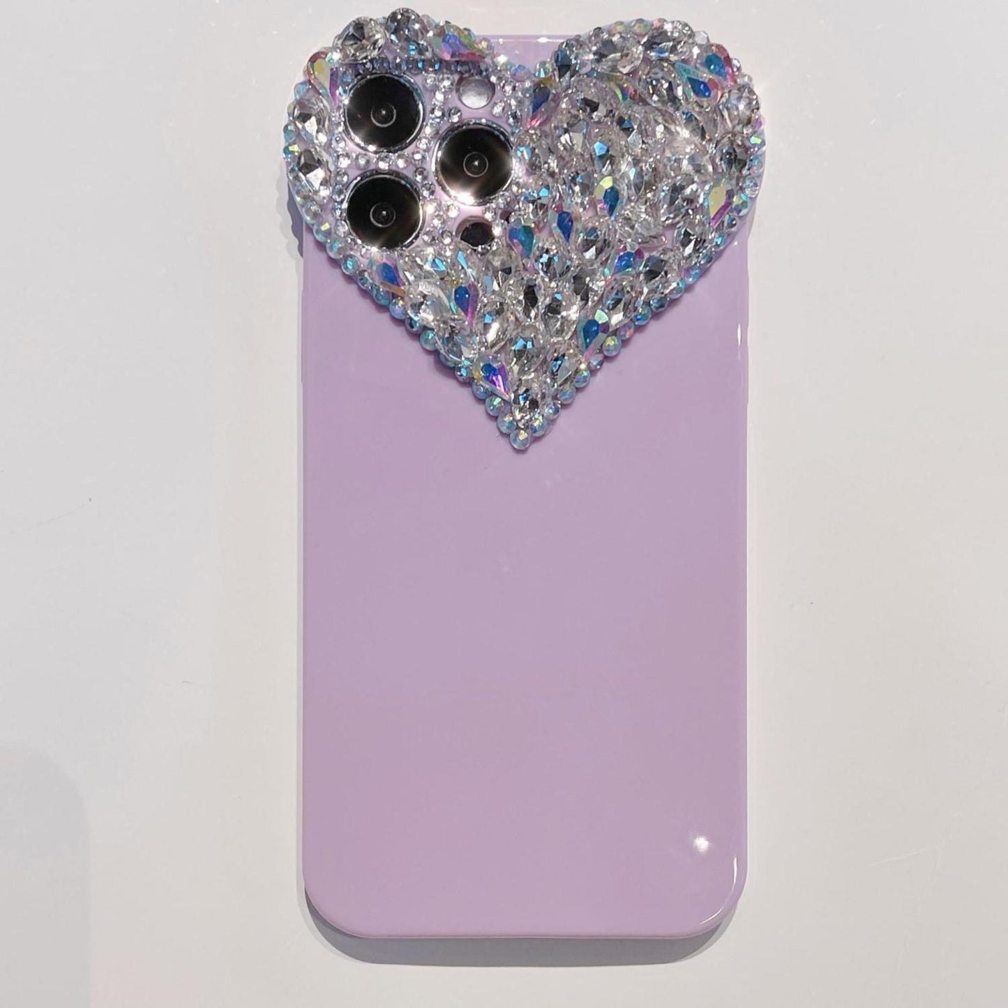 Apple13Phone Case Heart Shape15Promax Protective Sleeve14Pro Diamond-Encrusted Case11Soft Rubber Suitable for Foreign Trade Gifts X