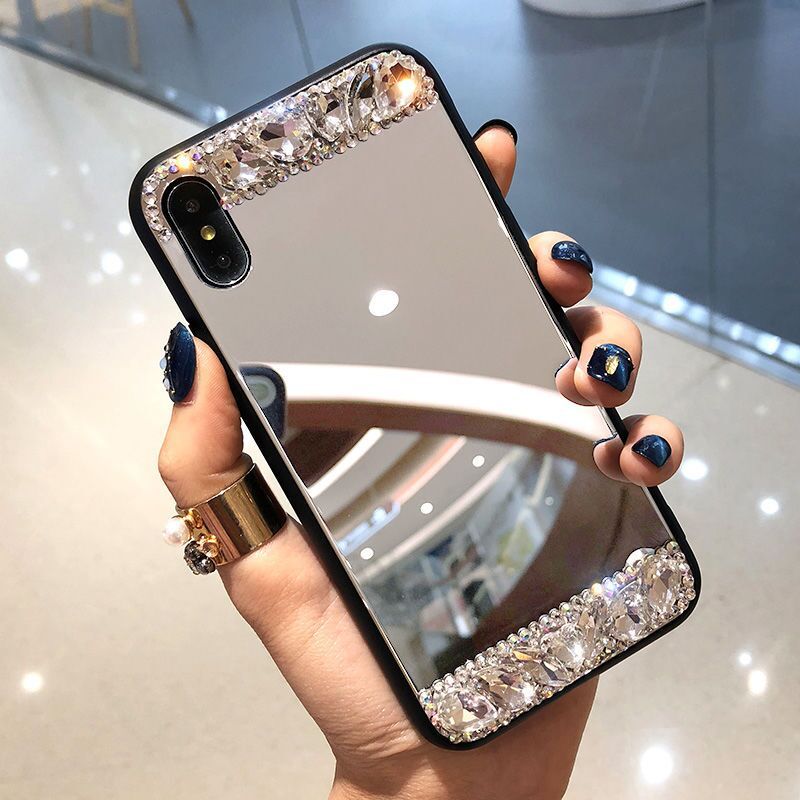 Samsung S22UITRA Phone case s21fe Mirror protective cover s21Creative Rhinestones s20plus Suitable for Foreign Orders
