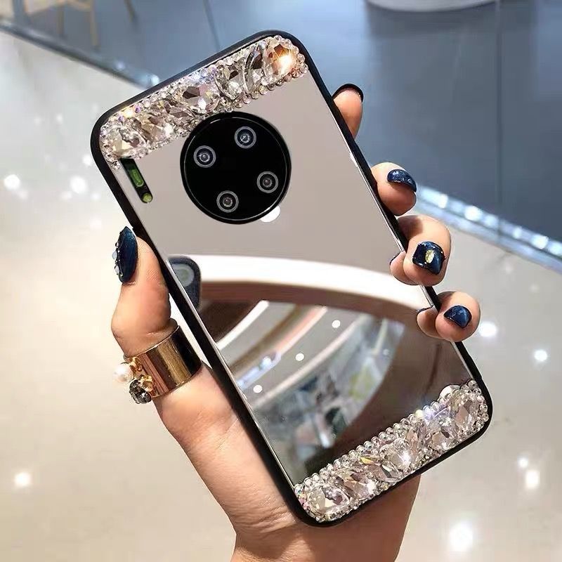 Samsung S22Uitra Phone case s20fe Mirror protective cover s21Creative Rhinestones s22plus Suitable for Foreign Orders
