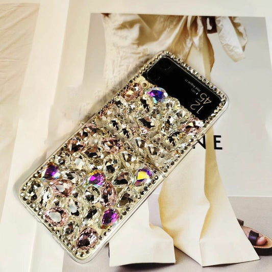 Applicable MOTOrazr40Motorola phone case with rhinestones razr50Ultra Protective Case for Foldable Screen