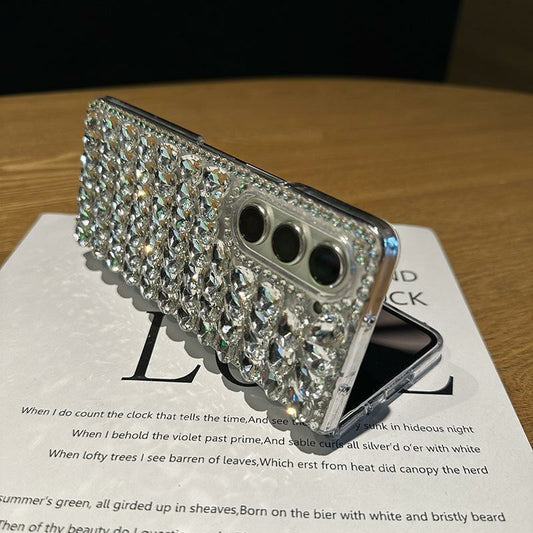 Applicable to Samsung zfold5Phone Case Diamond ZFold6Luxury Galaxy Z Fold4Foldable Screen Protective Sleeve
