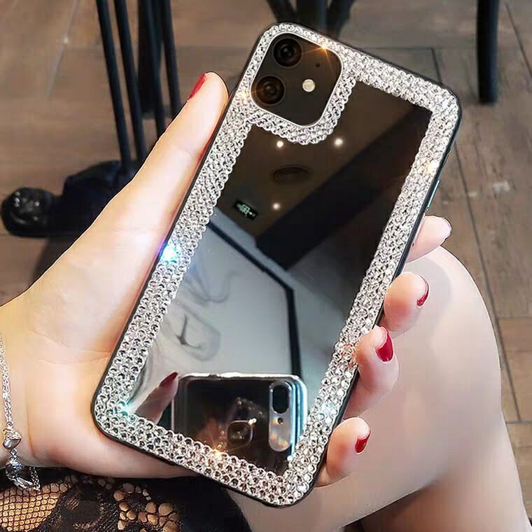 Samsung S22UITRA Phone case s21fe Mirror protective cover s21Creative Rhinestones s20plus Suitable for Foreign Orders