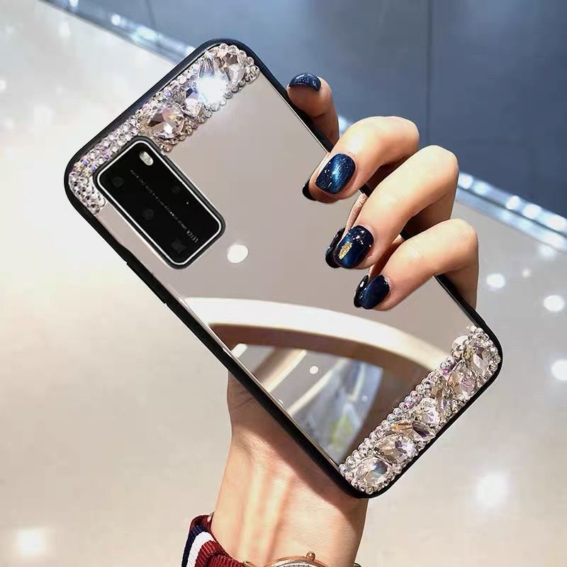Samsung S22UITRA Phone case s21fe Mirror protective cover s21Creative Rhinestones s20plus Suitable for Foreign Orders