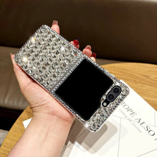 Applicable to Samsung ZFlip5Phone Case Foldable Screen Galaxy Z Flip4Luxury Rhinestone Zflip6Shell